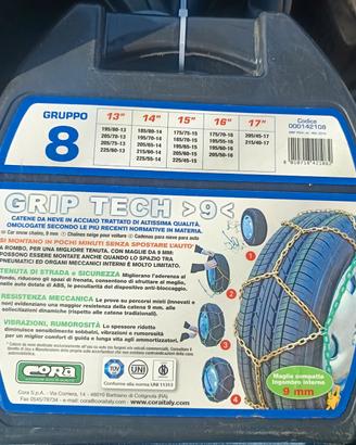 Catene da neve Grip Tech 9 gruppo 80