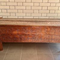 Madia da Pastore dell'800  Intagliata a mano