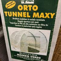 Orto tunnel struttura moduli acciaio copertura pvc