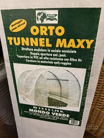 Orto tunnel struttura moduli acciaio copertura pvc