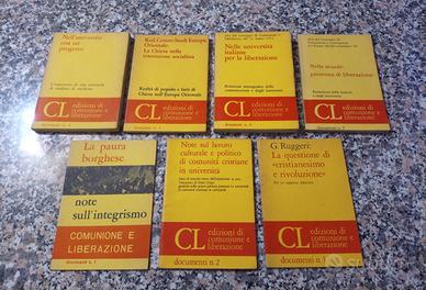 lotto 7 libri edizioni Comunione liberazione CL
