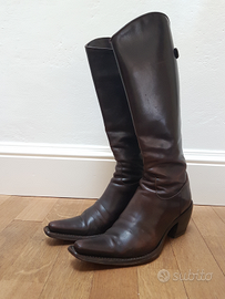 Stivali in pelle Mauro Volponi