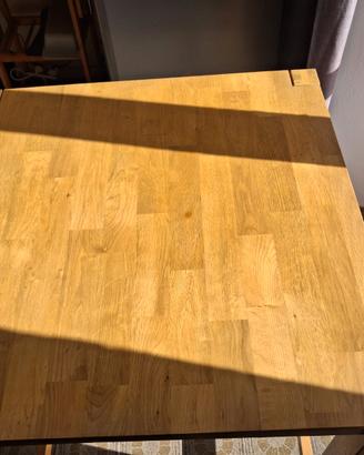 Tavolo robusto  legno puro 80x80