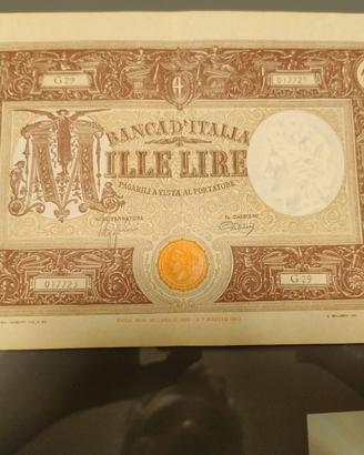 1000 LIRE BARBETTI RSI 06/03/1944 SPL+ CERTIFICATO