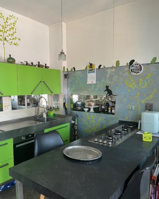 Cucina e bancone industriale in acciaio Barazza