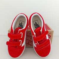 Vans scarpe ginnastica Old Skool V rosse/bianco 