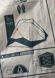 Set tende campeggio Quechua: 4 posti + 2 posti + 3