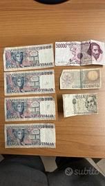 LOTTO 4 X 50000 Lire Volto Di Donna Decr. G 1980