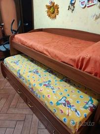 Doppio letto con cassettoni e Letto estraibile