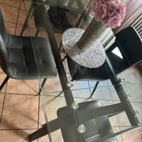 Tavolo da pranzo in vetro temperato