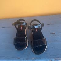 Sandali PRADA TH 36 + 1/2 nero lucido