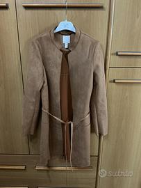 Giacca scamosciata marrone