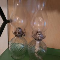 coppia di lampade ad olio