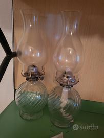 coppia di lampade ad olio