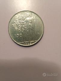 100 lire anno 1956  