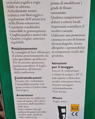 Tutore Gibaud ginocchio ortho innovator dlx,legame