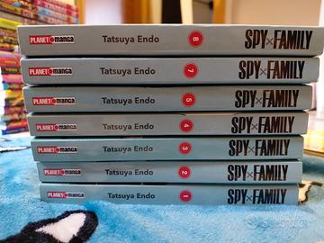 manga spy x family volumi 1-8, 6 escluso