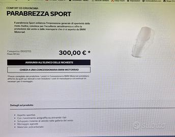 PARABREZZA ORIGINALE BMW GS 1300 / 1300 ADVENTURE