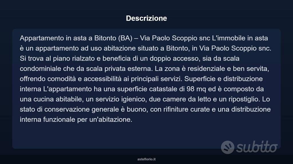 Appartamento – Bitonto, Zona Artigianale di Bitonto - Vista 3
