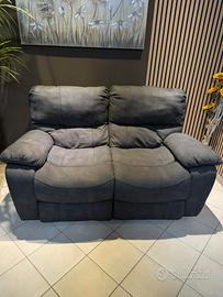 Divano 2 posti elettrico antracite Seychelles 