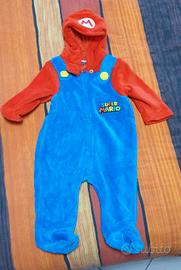 Costume carnevale neonato Super Mario