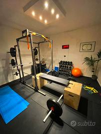 Rack palestra + panca+ box+ panca rematore