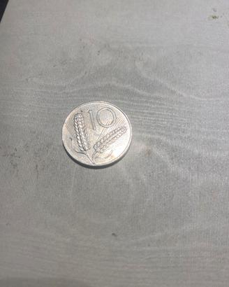 Rara moneta 10 lire 1973