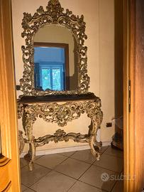Elegante coppia di mobili in stile barocco venezia