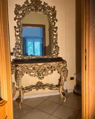 Elegante coppia di mobili in stile barocco venezia