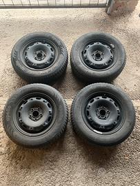 4 Gomme ruote invernali termiche + cerchi in ferro