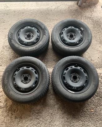 4 Gomme ruote invernali termiche + cerchi in ferro