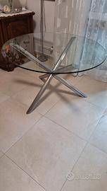 tavolo in vetro tondo 