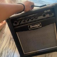 Chitarra elettrica con amplificatore