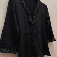 💟 Maglioncino con scollo a V e volant Tg. S 💟