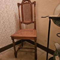 sedie antiche cannettate 