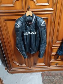 Giubbotto moto in pelle