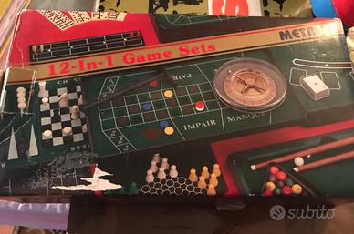 Giochi da tavolo 12 in 1 - METAL GAME SET