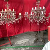 coppia di lampadari maria teresa 16 punti luce