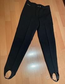Pantalone nero da sci con staffa Four Up S/M