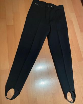 Pantalone nero da sci con staffa Four Up S/M