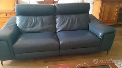 Divano in pelle elettrico apribile