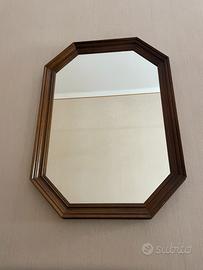 Specchio in legno ottagonale
