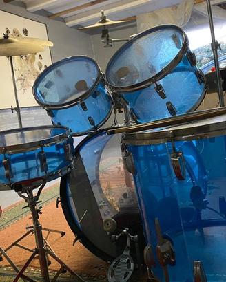 Batteria Ludwig Vistalite Blue Trasparente Vintage