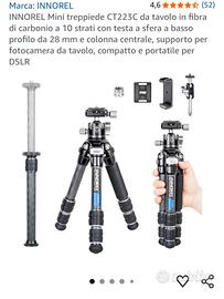 Innorel ct223c treppiede in fibra di carbonio