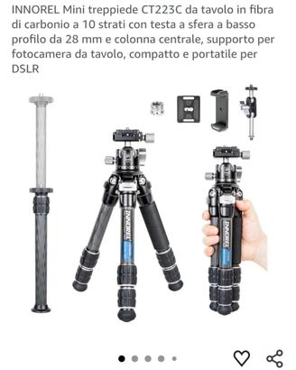 Innorel ct223c treppiede in fibra di carbonio