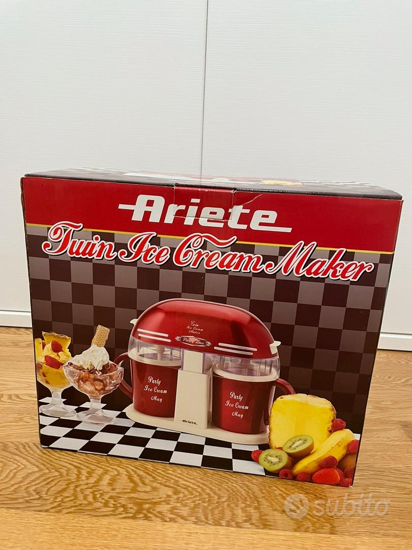 Ariete Gelatiera Macchina Gelato Twin Ice Cream Maker 631