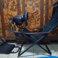 Sedia Playseat+volante Thusmaster T150PRO+Cambio 