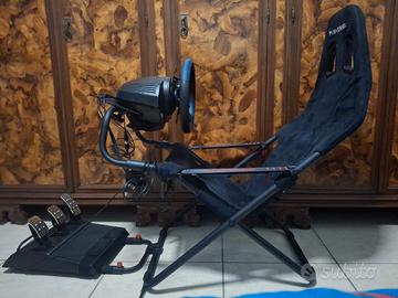 Sedia Playseat+volante Thusmaster T150PRO+Cambio 