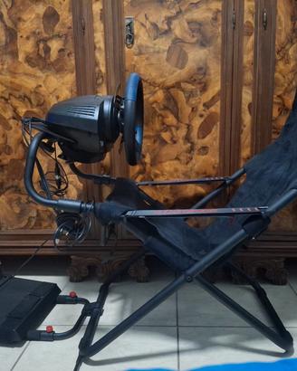 Sedia Playseat+volante Thusmaster T150PRO+Cambio 