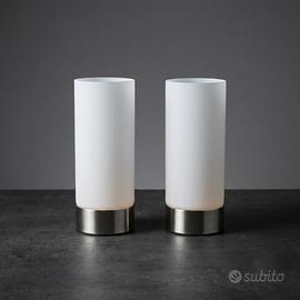 Coppia Lampade Comodino Touch Moderne
